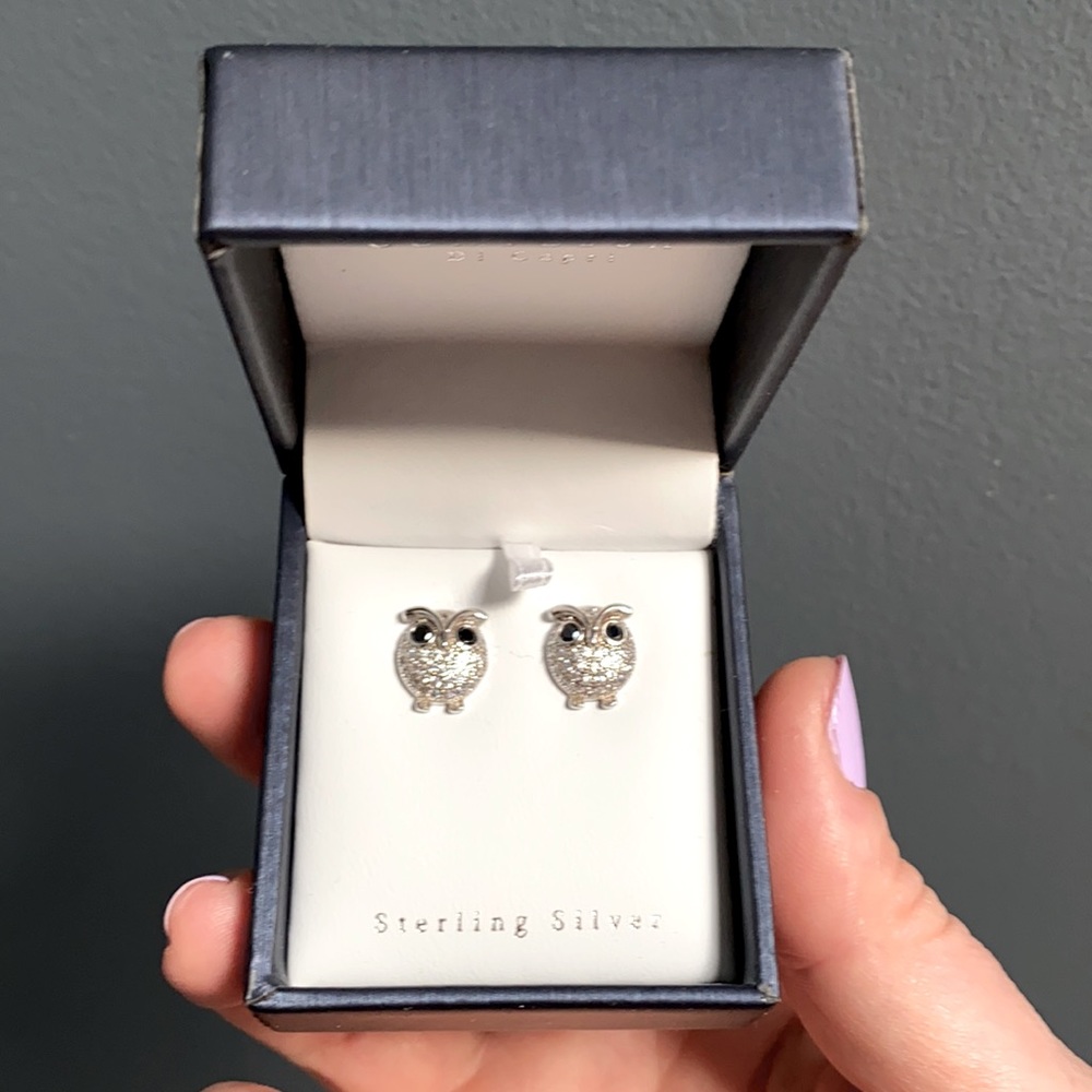Owl Sterling Silver Earrings
